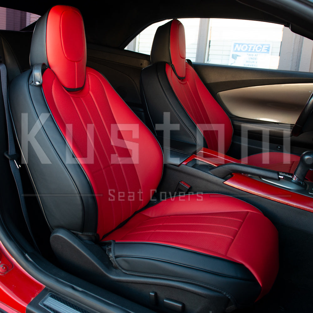 5th Gen Camaro Coupe Custom Leather Seat Covers