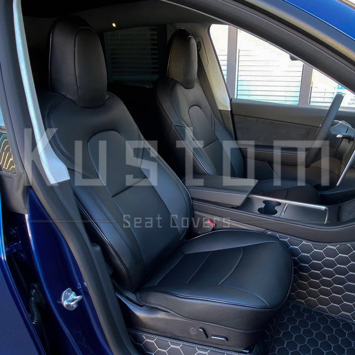 2019-23 Tesla Model Y Custom Premium Leather Seat Covers