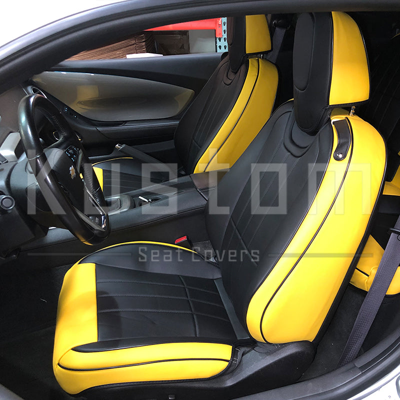 5th Gen Camaro Coupe Custom Leather Seat Covers