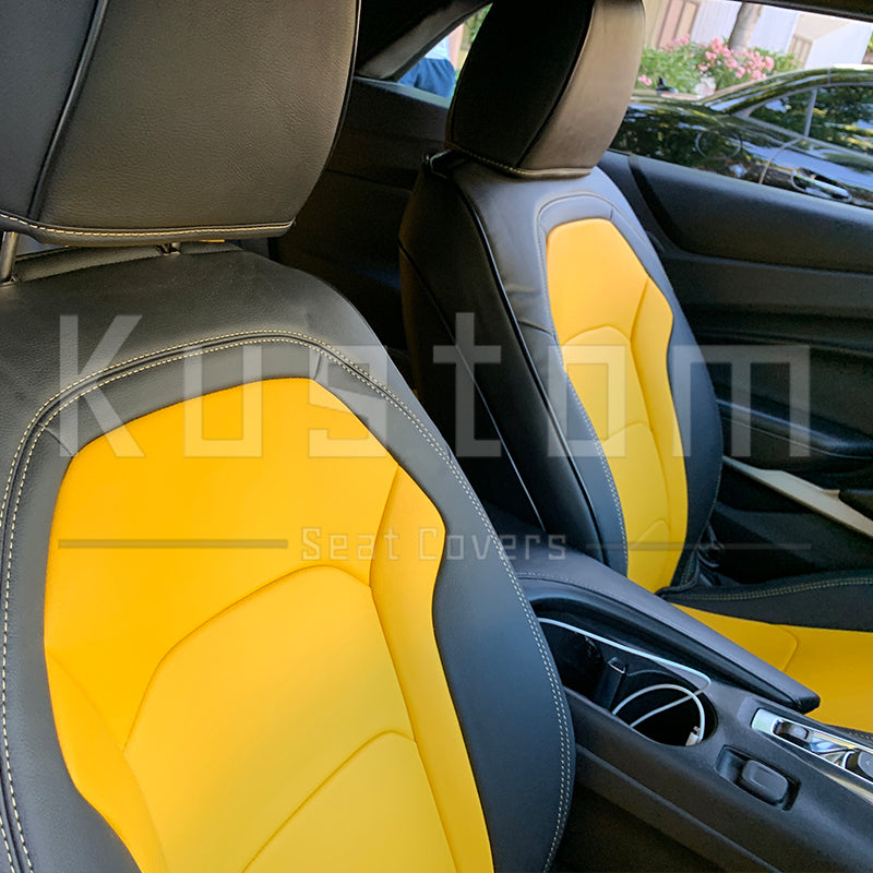 6th Gen Camaro Coupe Custom Leather Seat Covers