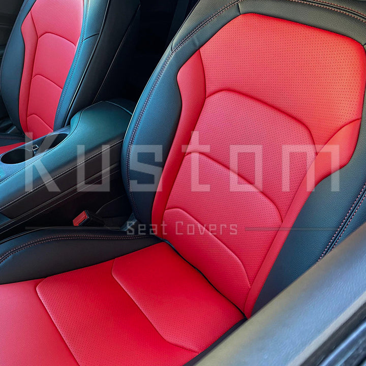 6th Gen Camaro Coupe Custom Leather Seat Covers