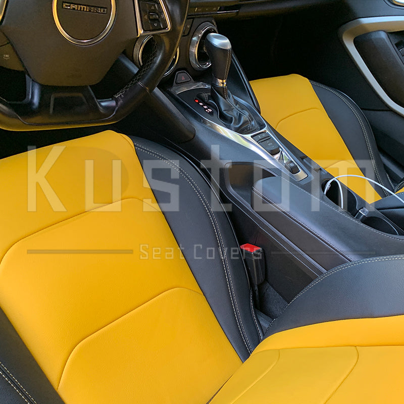 6th Gen Camaro Coupe Custom Leather Seat Covers