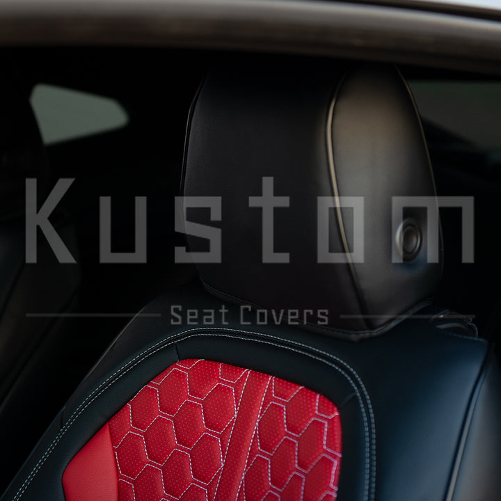 6th Gen Camaro Coupe Custom Leather Seat Covers