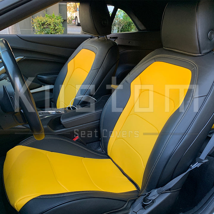 6th Gen Camaro Coupe Custom Leather Seat Covers