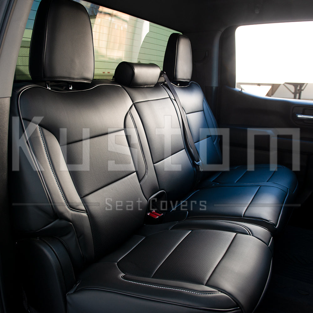 2019+ Chevrolet Silverado Premium Custom Leather Seat Covers