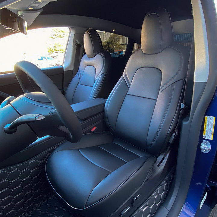 2019-23 Tesla Model Y Custom Premium Leather Seat Covers