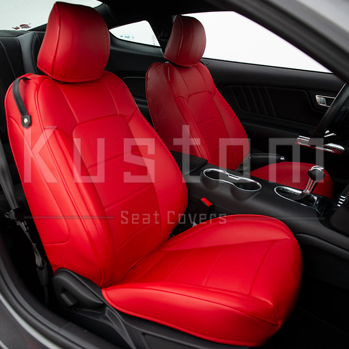 2015+ Ford Mustang Coupe Custom Leather Seat Covers