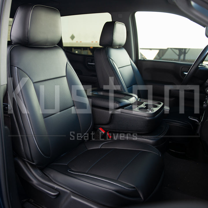 2019+ Chevrolet Silverado Premium Custom Leather Seat Covers