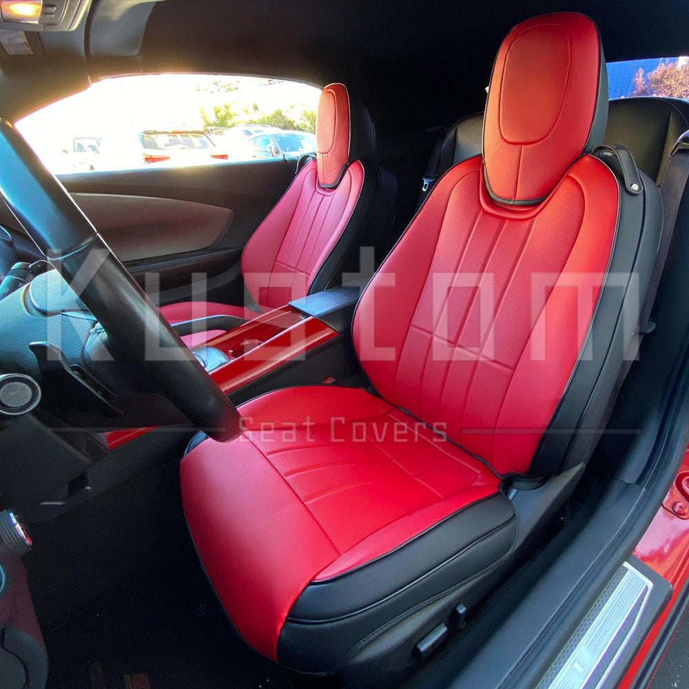 5th Gen Camaro Coupe Custom Leather Seat Covers