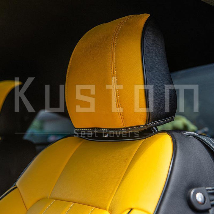 2015-Up Ford Mustang Two-tone Leather Seat Covers Upholstery