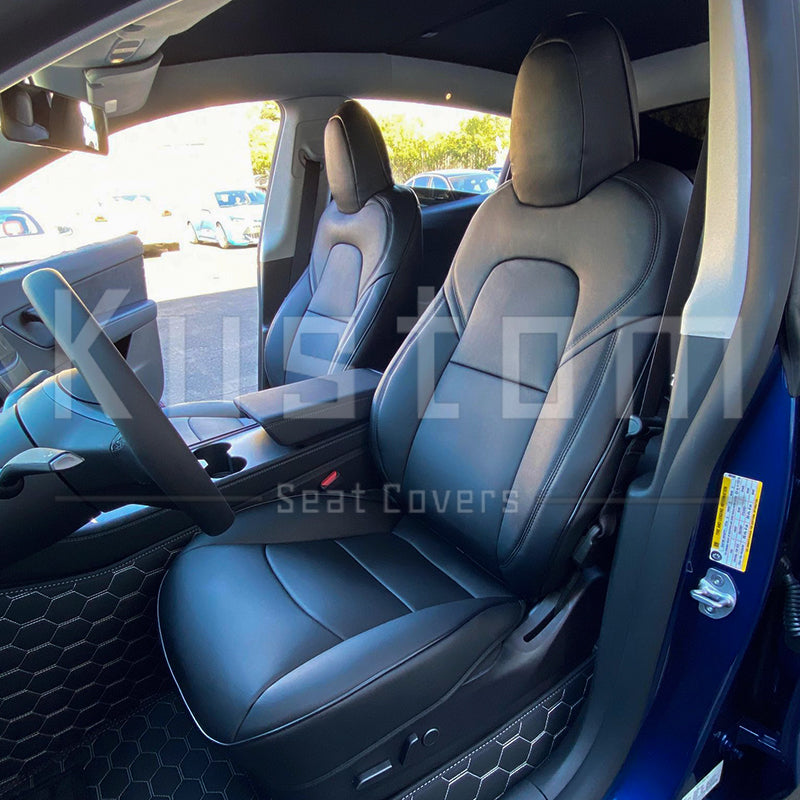 2019-23 Tesla Model Y Custom Premium Leather Seat Covers