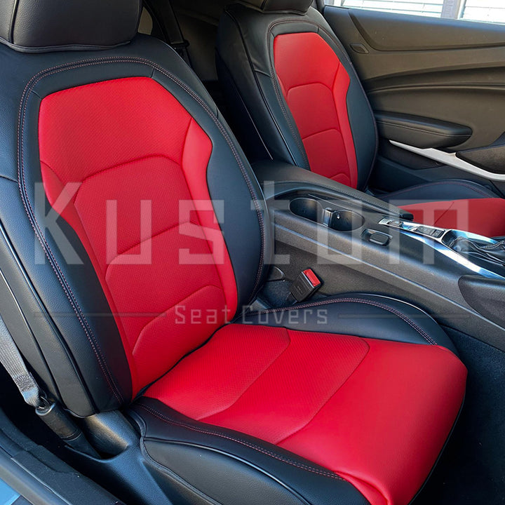 6th Gen Camaro Coupe Custom Leather Seat Covers