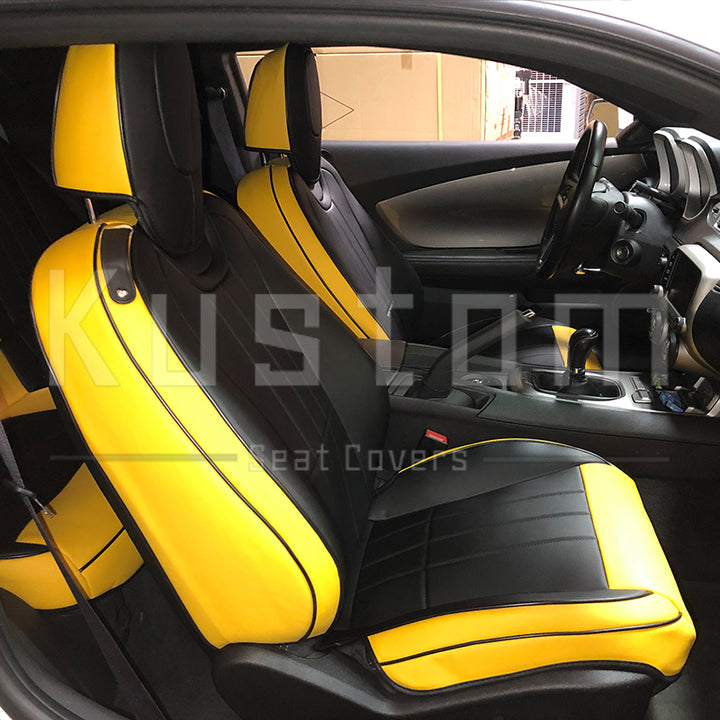 5th Gen Camaro Coupe Custom Leather Seat Covers