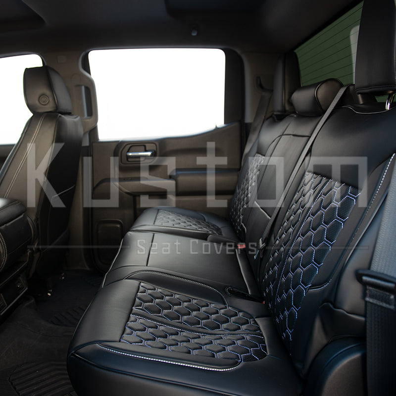 2019+ Chevrolet Silverado Premium Custom Leather Seat Covers