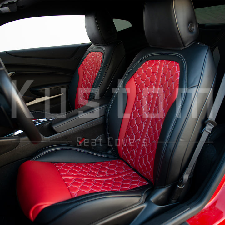 6th Gen Camaro Coupe Custom Leather Seat Covers