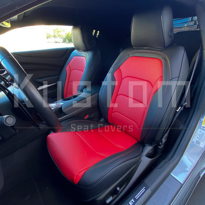 6th Gen Camaro Coupe Custom Leather Seat Covers