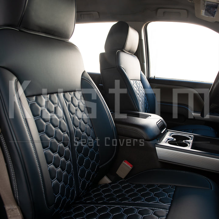 2014-18 Chevrolet Silverado Custom Leather Seat Covers