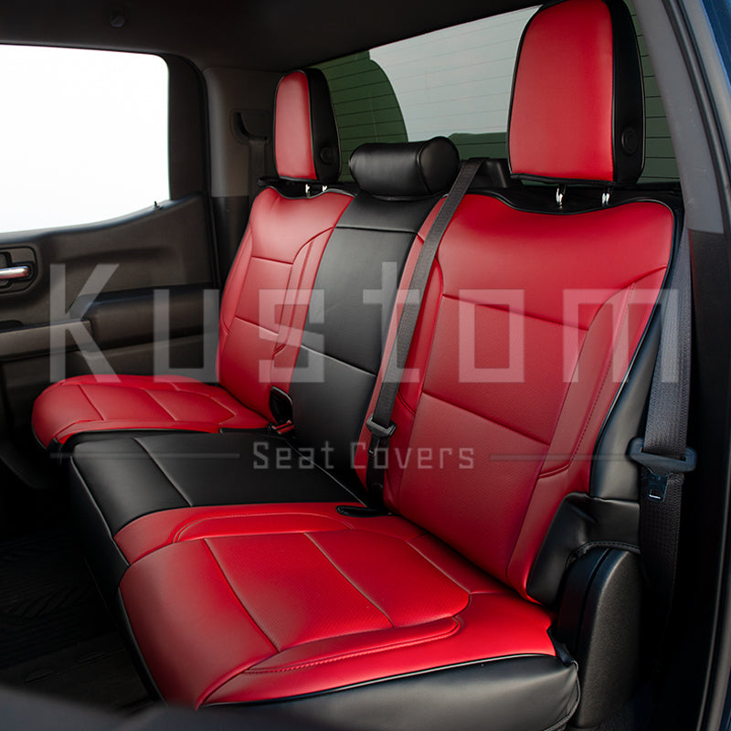 2019+ Chevrolet Silverado Premium Custom Leather Seat Covers