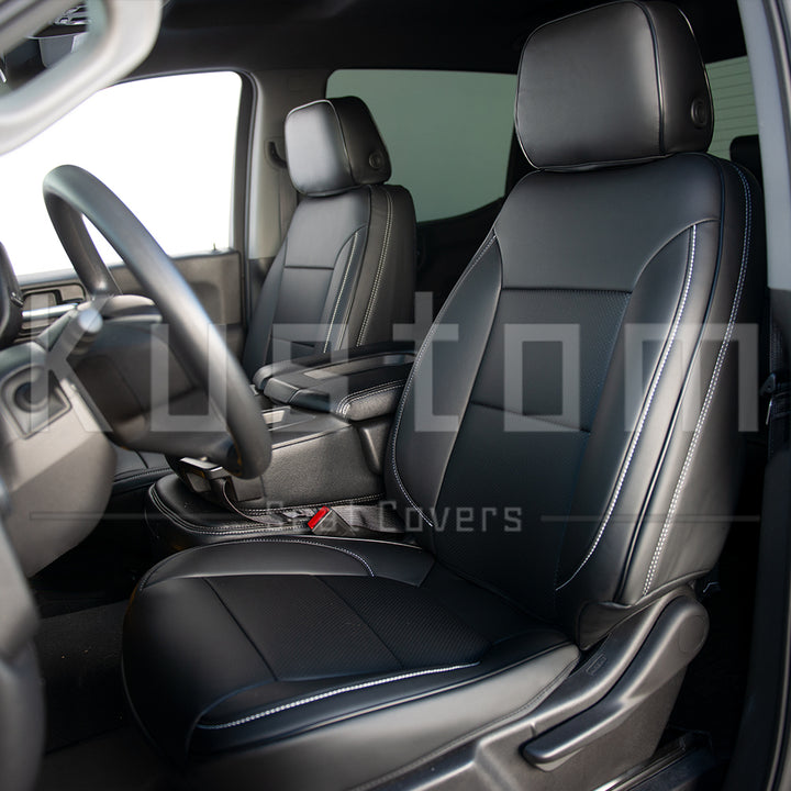 2019+ Chevrolet Silverado Premium Custom Leather Seat Covers