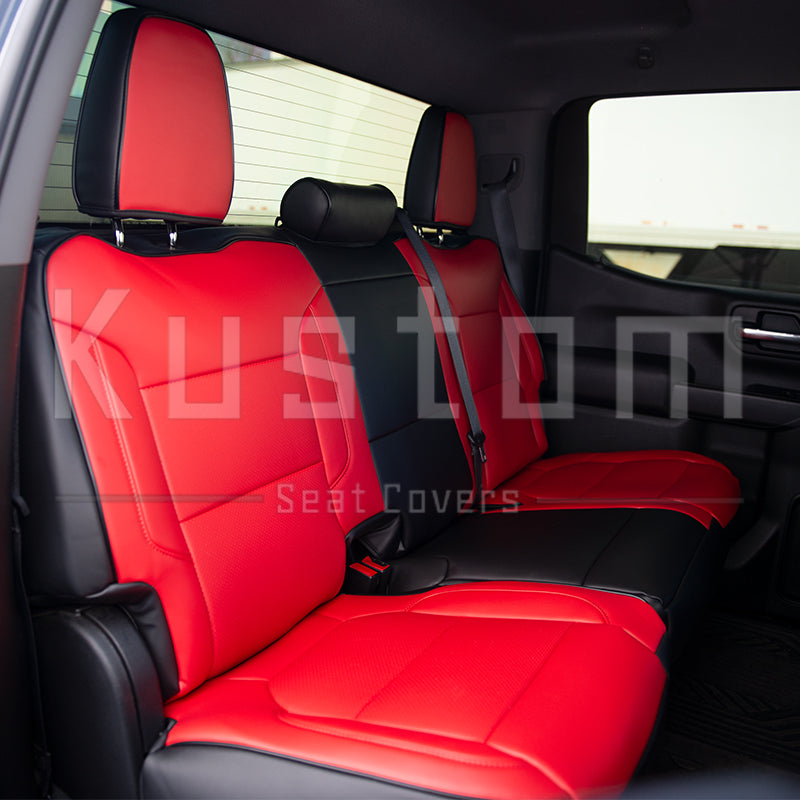 2019+ Chevrolet Silverado Premium Custom Leather Seat Covers