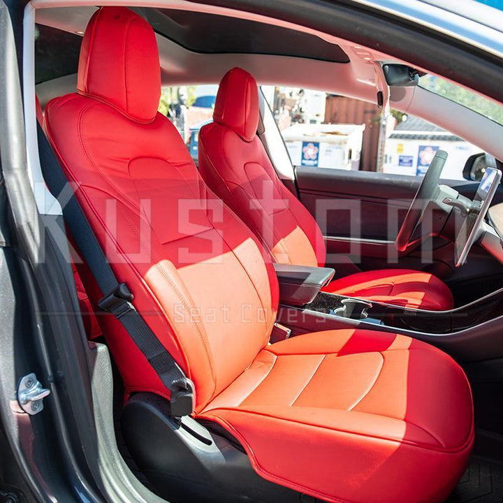 2019-23 Tesla Model Y Custom Premium Leather Seat Covers