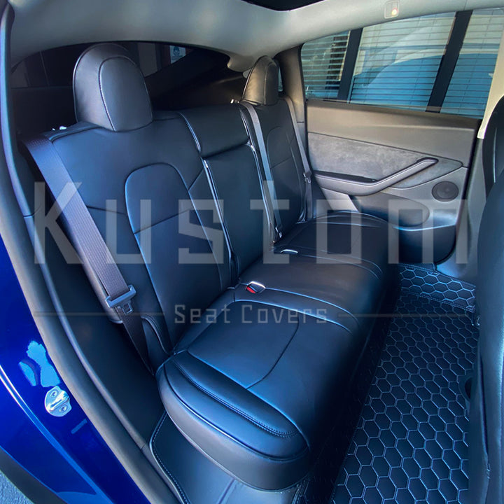 2019-23 Tesla Model Y Custom Premium Leather Seat Covers