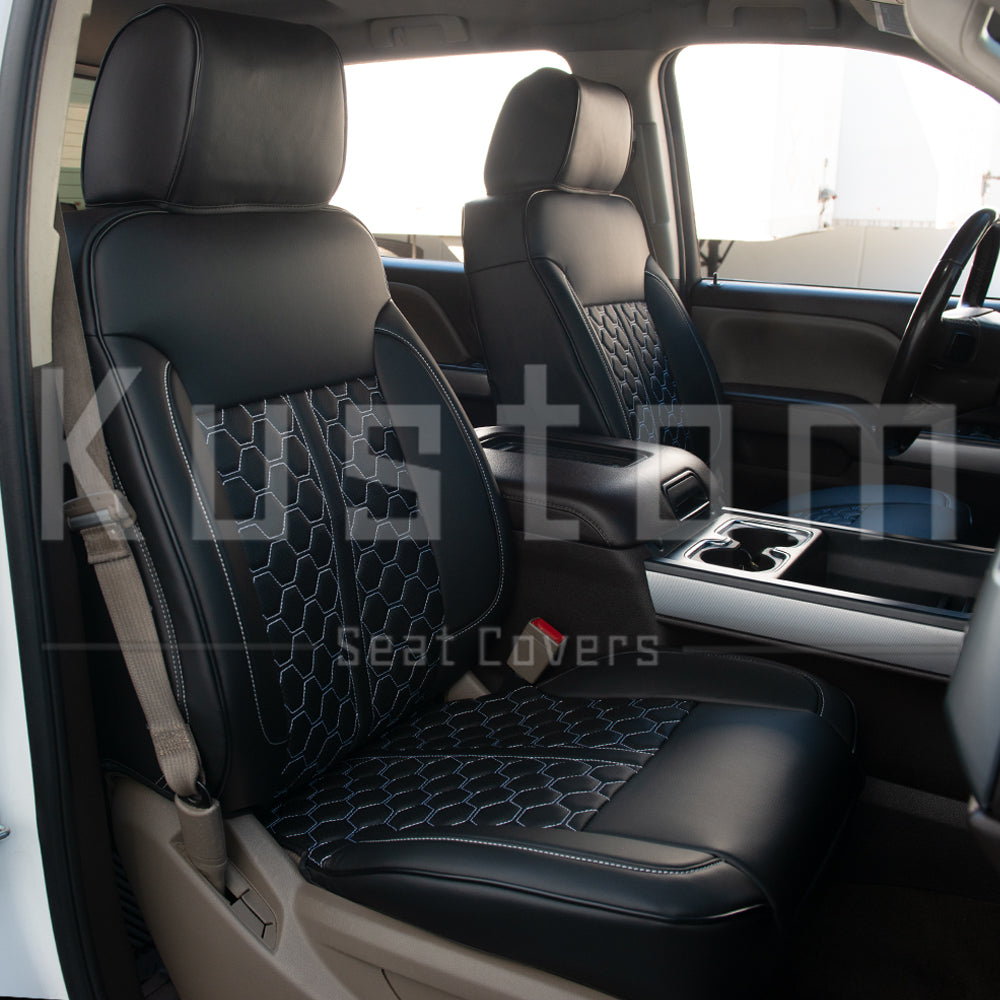 2014-18 Chevrolet Silverado Custom Leather Seat Covers