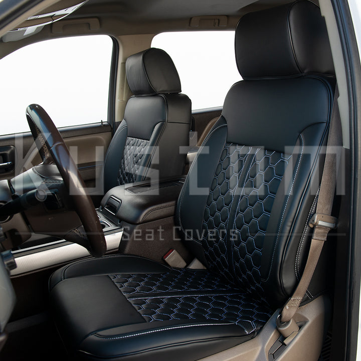 2014-18 Chevrolet Silverado Custom Leather Seat Covers