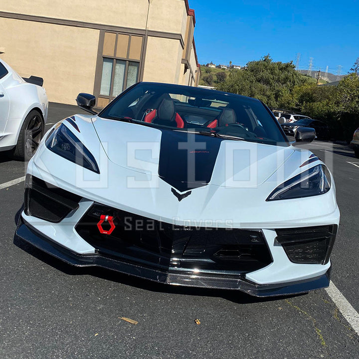 Corvette C8 Honeycomb Leather Floor Mat