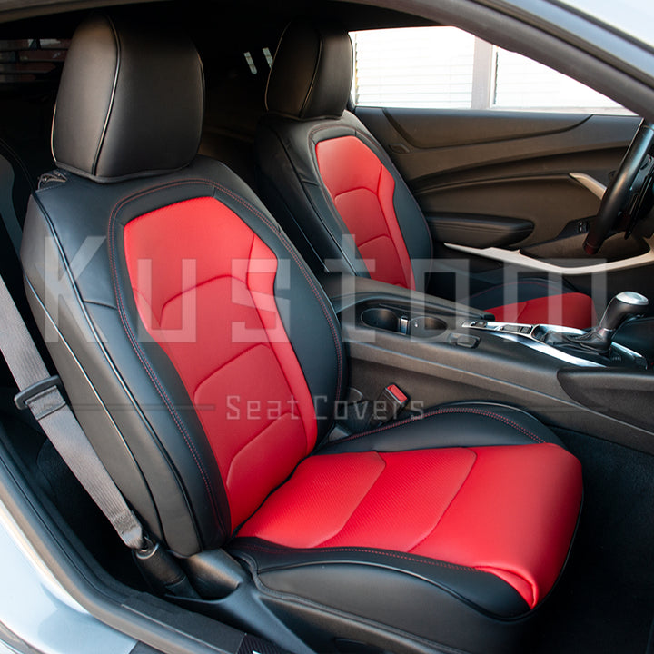 6th Gen Camaro Coupe Custom Leather Seat Covers