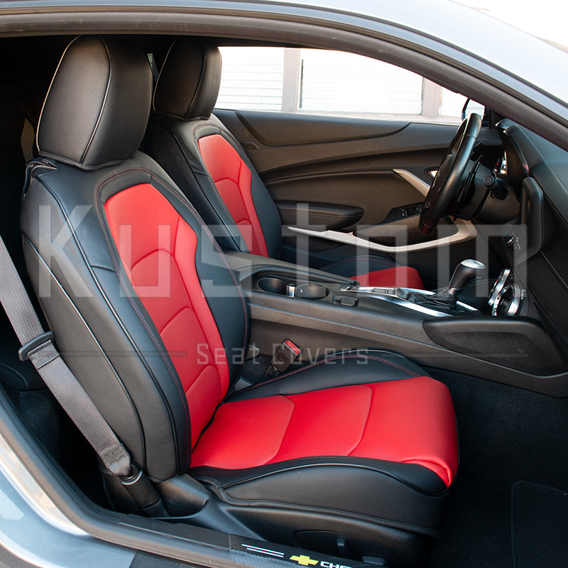 6th Gen Camaro Coupe Custom Leather Seat Covers