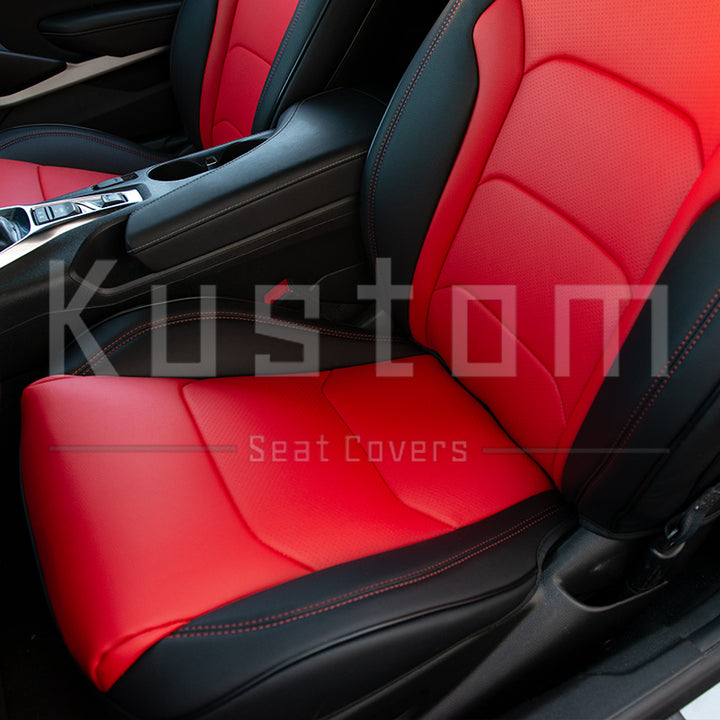 6th Gen Camaro Coupe Custom Leather Seat Covers