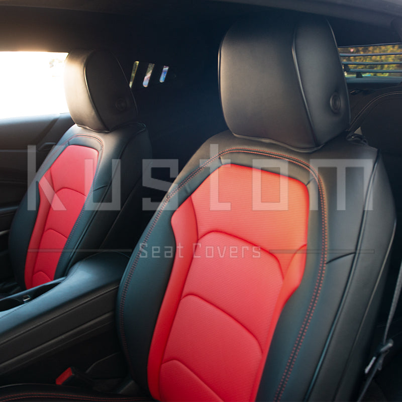 6th Gen Camaro Coupe Custom Leather Seat Covers