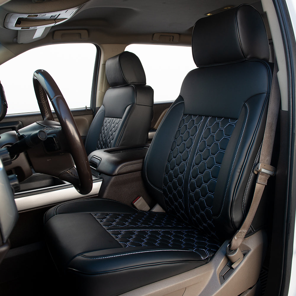 Custom leather seat covers for trucks discount