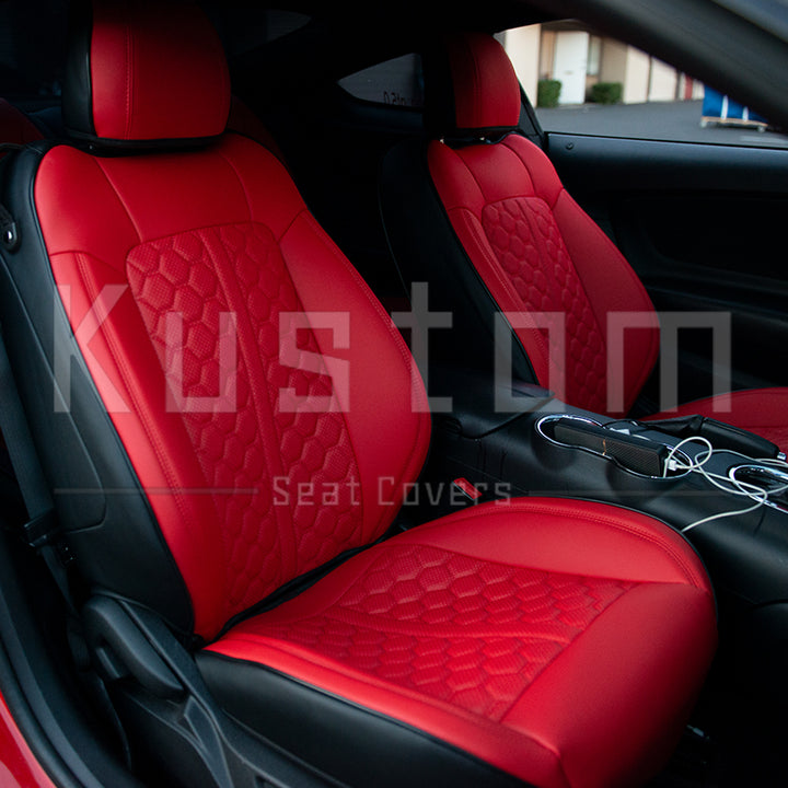 2015+ Ford Mustang Coupe Custom Leather Seat Covers