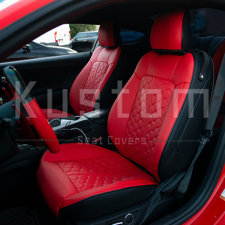 2015+ Ford Mustang Coupe Custom Leather Seat Covers