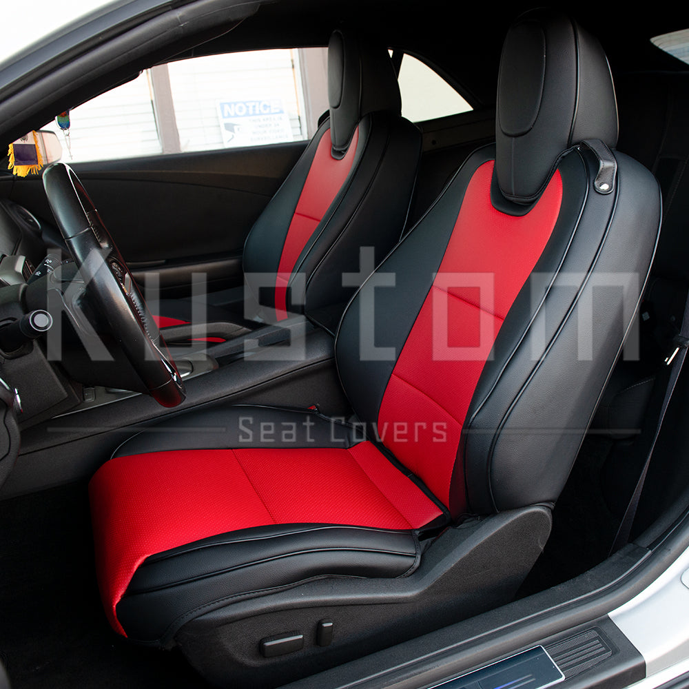 5th Gen Camaro Coupe Custom Leather Seat Covers