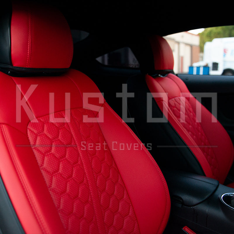 2015+ Ford Mustang Coupe Custom Leather Seat Covers