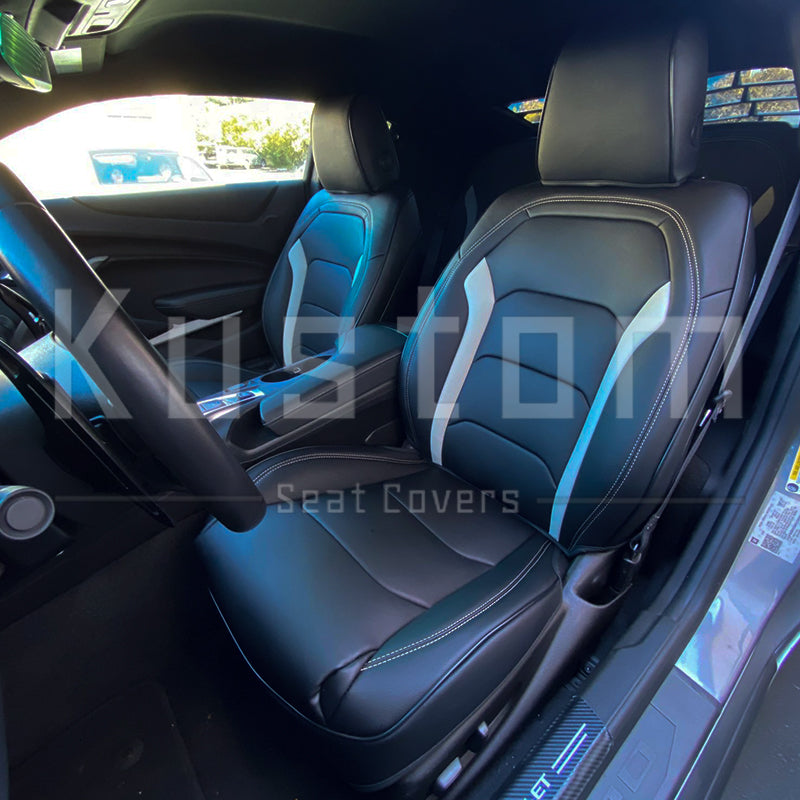 6th Gen Camaro Coupe Custom Leather Seat Covers