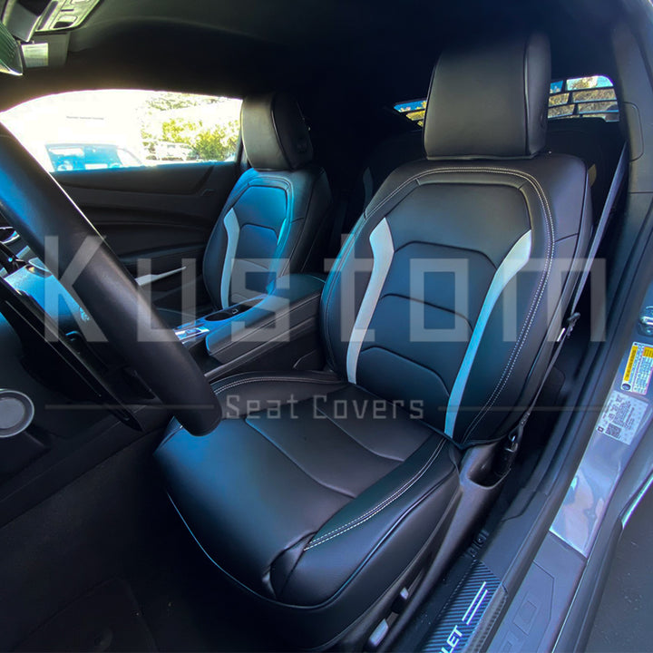 6th Gen Camaro Coupe Custom Leather Seat Covers