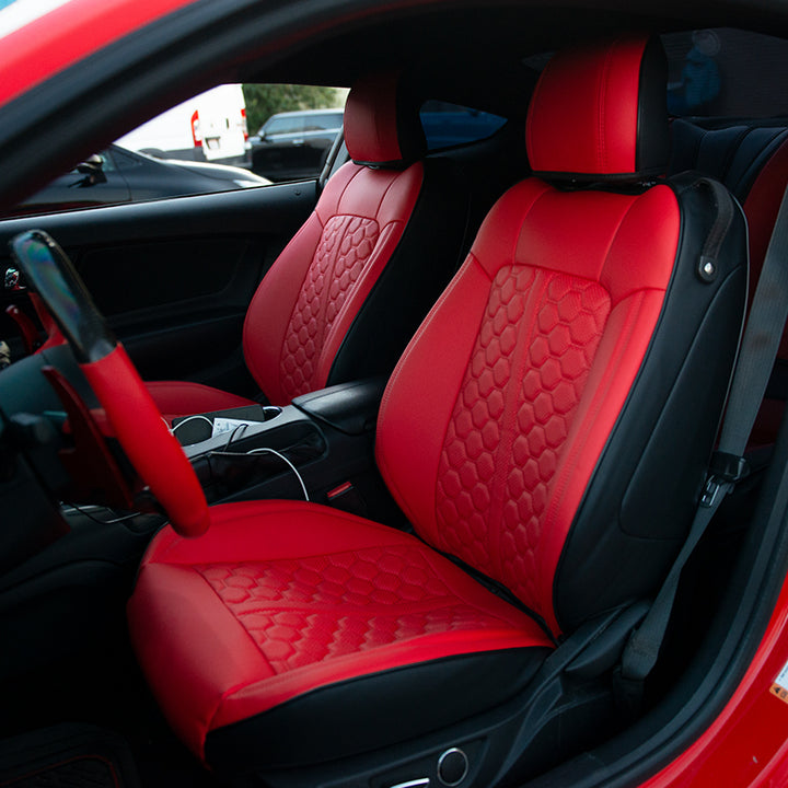 2015+ Ford Mustang Coupe Custom Leather Seat Covers