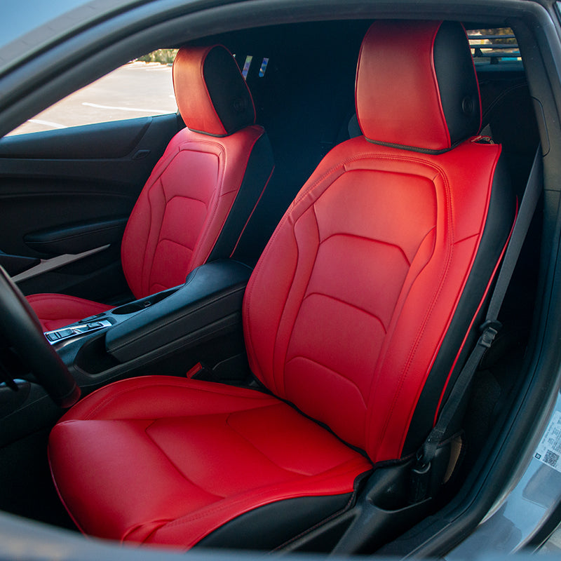 6th Gen Camaro Coupe Custom Leather Seat Covers