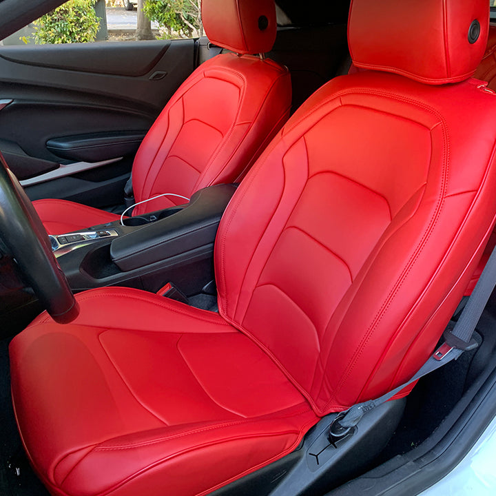 6th Gen Camaro Coupe Custom Leather Seat Covers