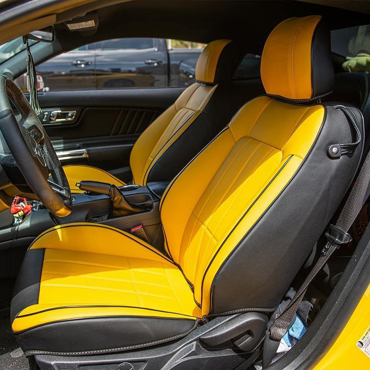 2015-Up Ford Mustang Two-tone Leather Seat Covers Upholstery