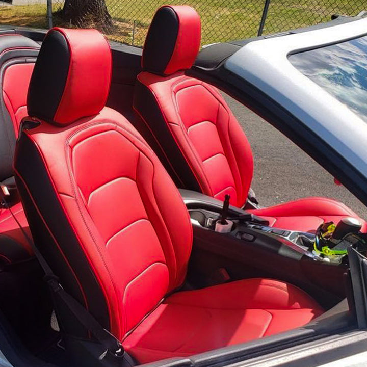 6th Gen Camaro Convertible Custom Leather Seat Covers