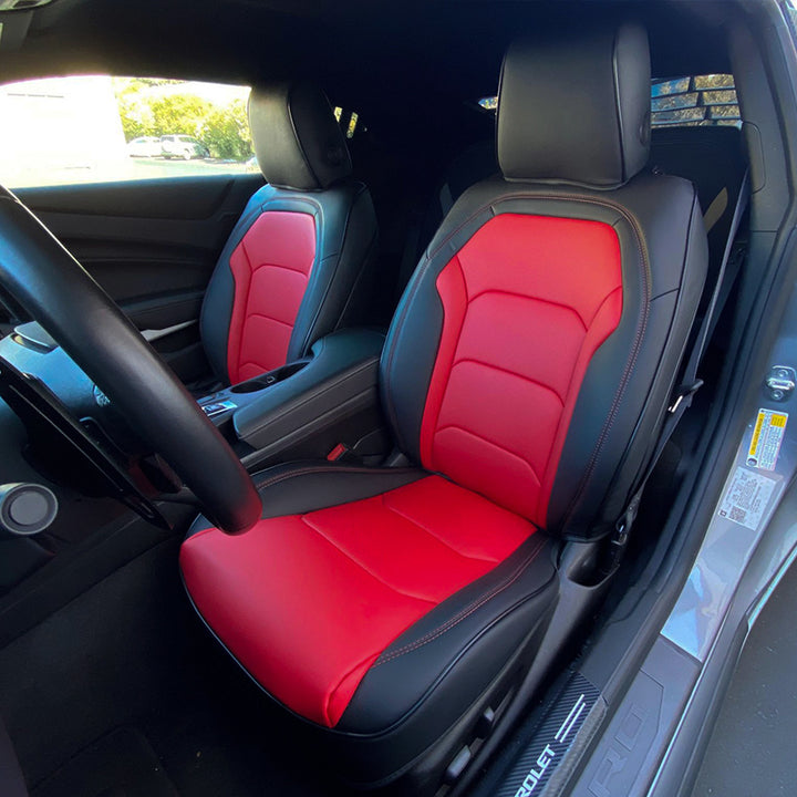 6th Gen Camaro Convertible Custom Leather Seat Covers