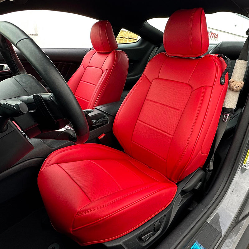 2015+ Ford Mustang Coupe Custom Leather Seat Covers